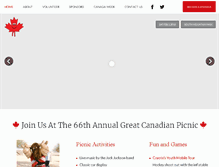 Tablet Screenshot of canadianpicnic.com